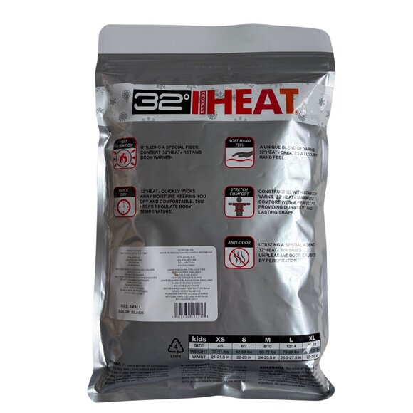 NWT - 32 Degrees Kid's Heat Base Layer Long Sleeve Crew Neck and Legging Set - S - Picture 2 of 4